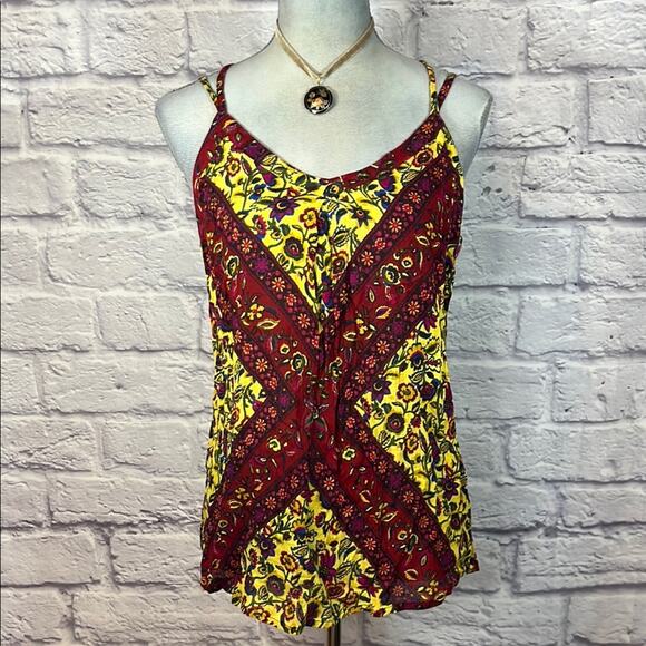 RAGA Anthro Boho Sleeveless Tank Top Blouse - Picture 1 of 7